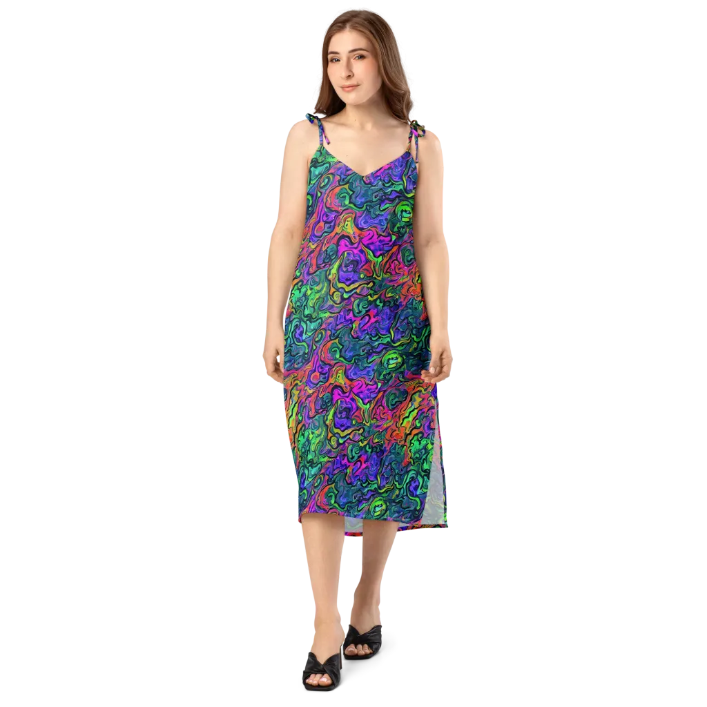 Colorquake on Slip Dress — Front