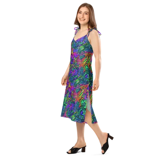 Colorquake on a Slip Dress