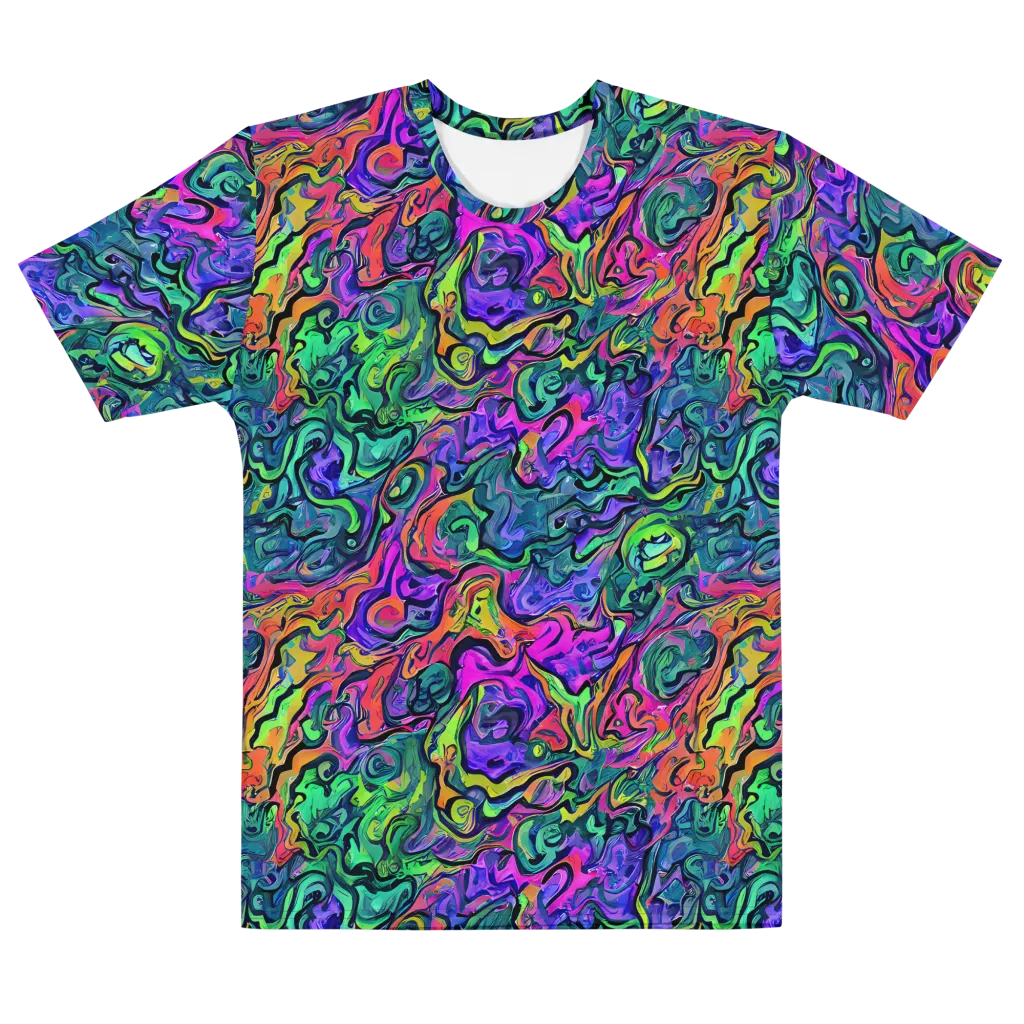 Colorquake on Men's Cotton Crew Neck T-Shirt — Front