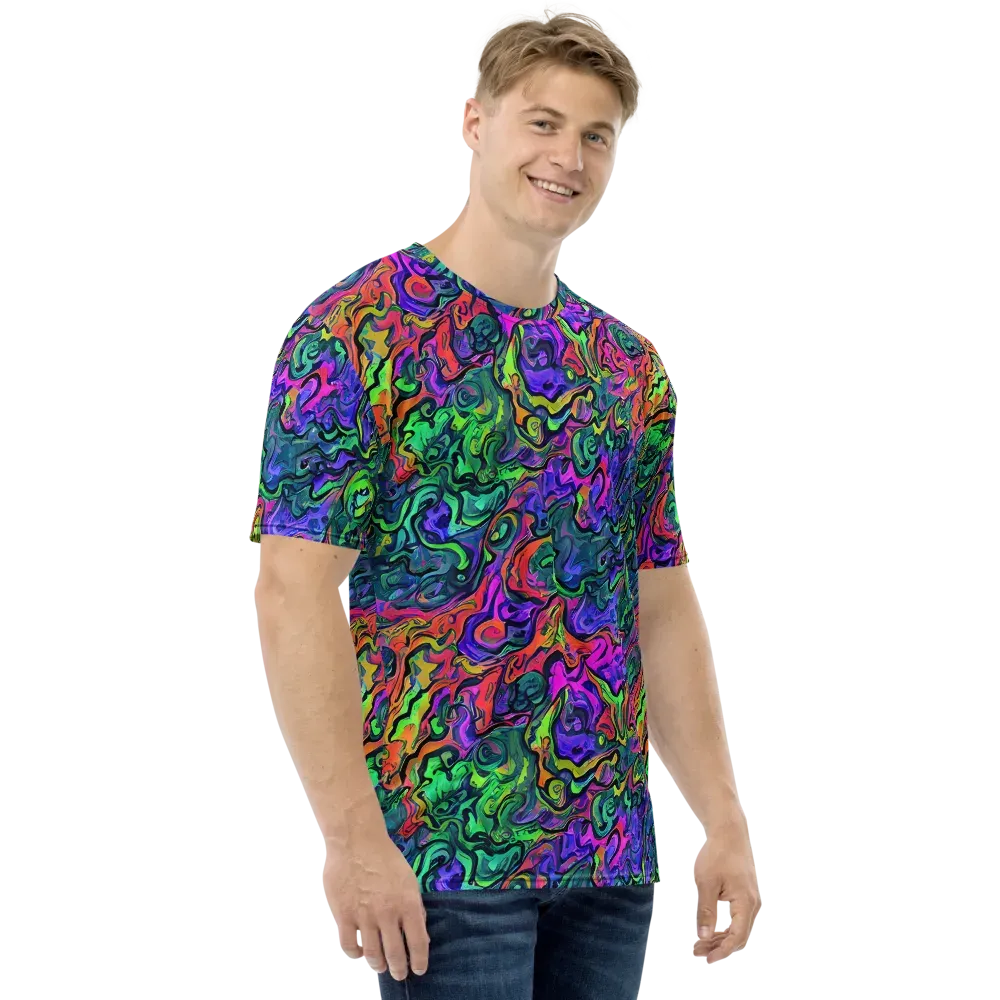 Colorquake on Men's Crew Neck T-Shirt — Right