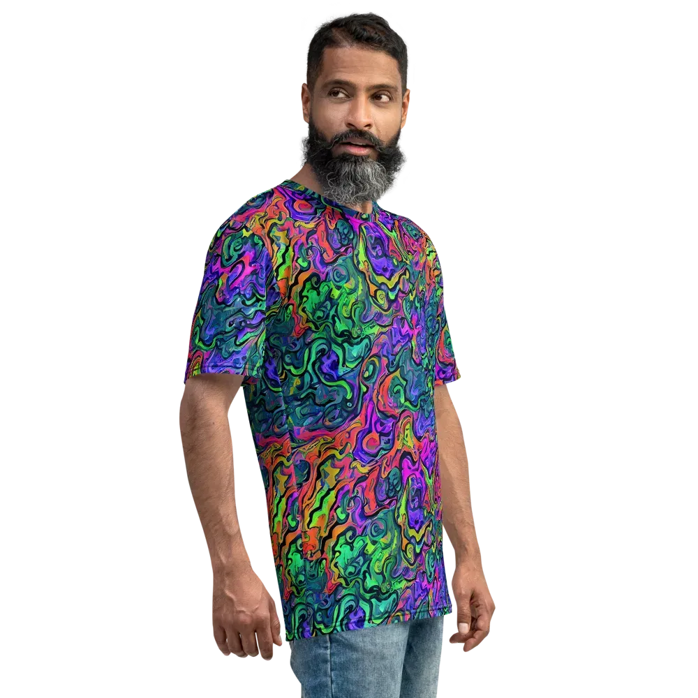 Colorquake on Men's Crew Neck T-Shirt — Right