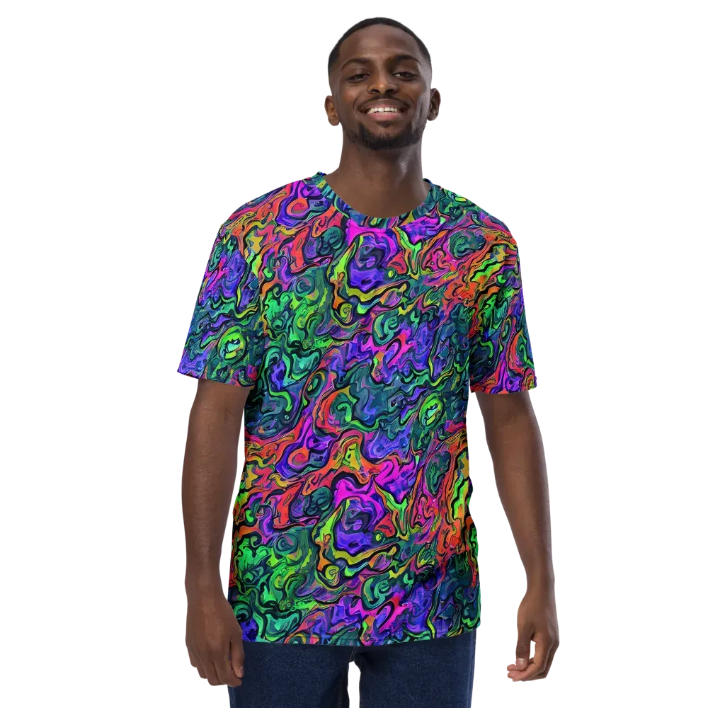 Colorquake on Men's Crew Neck T-Shirt — Front