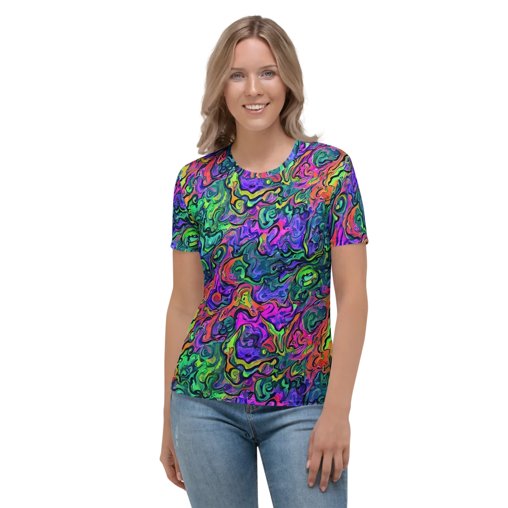 Colorquake on Women's Crew Neck T-Shirt — Front