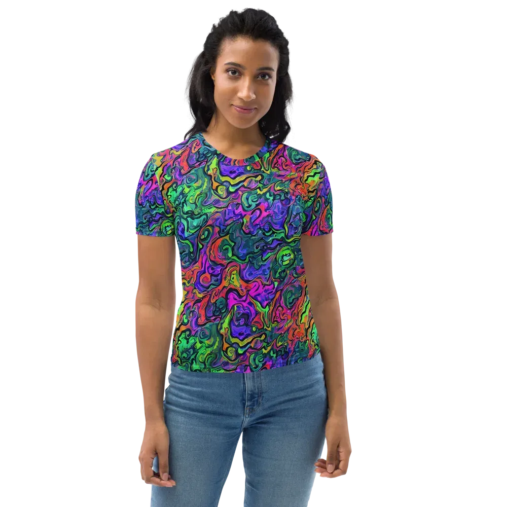 Colorquake on Women's Crew Neck T-Shirt — Front
