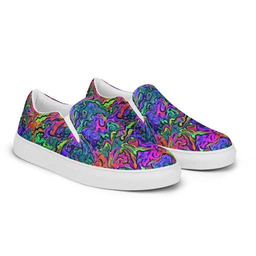 Colorquake on a Men's Slip-On Canvas Shoes