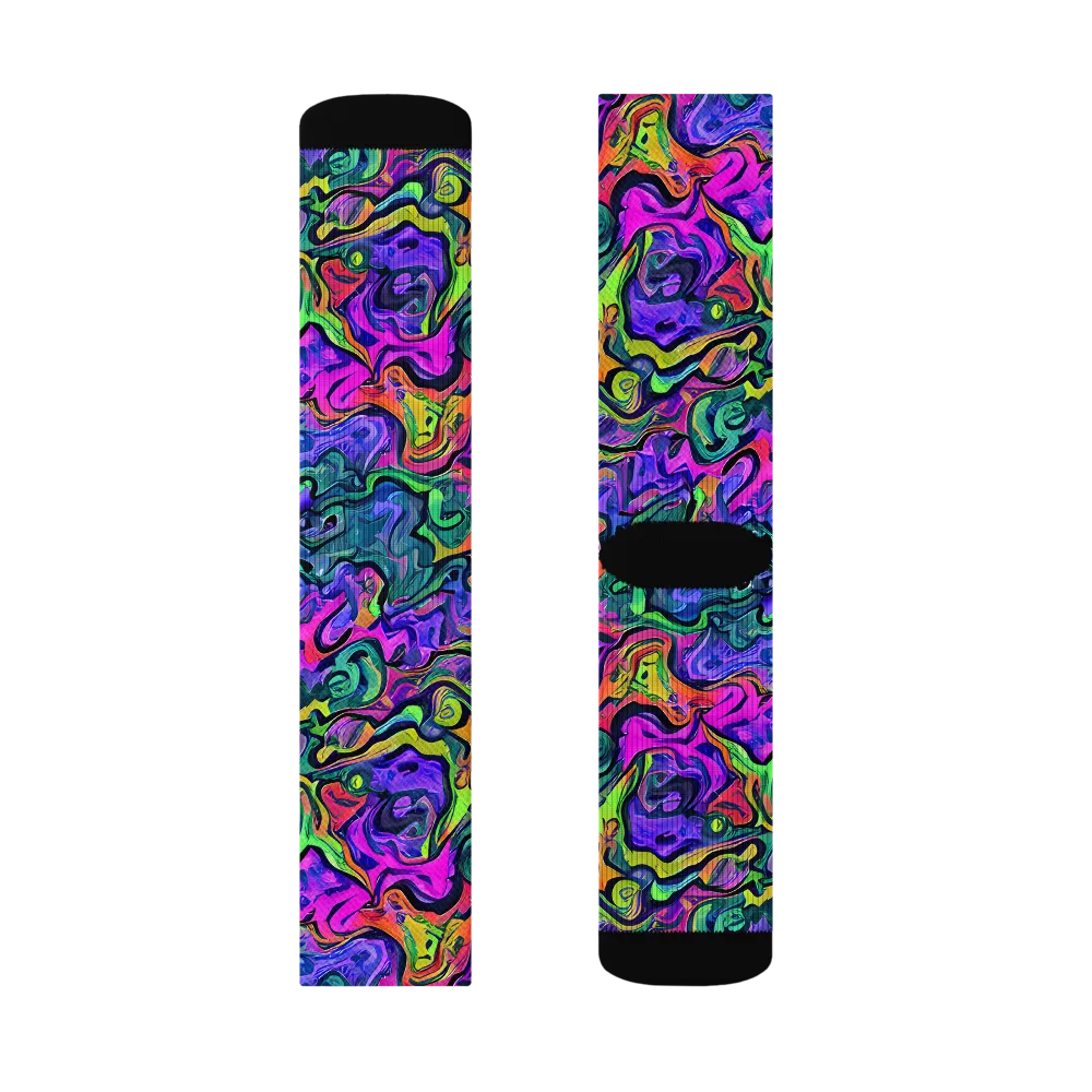 Colorquake on Socks — Left Sock