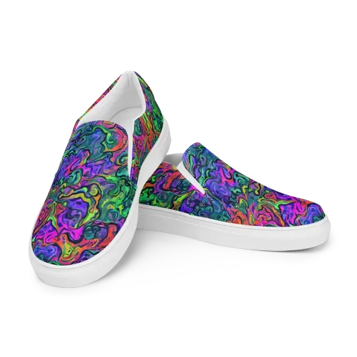 Colorquake on a Women's Slip-On Canvas Shoes
