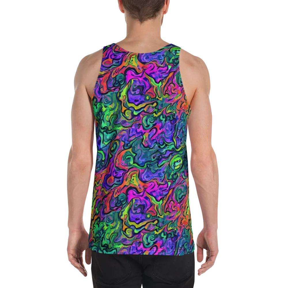 Colorquake on Men's Tank Top — Back