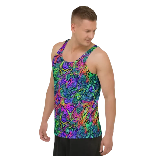 Colorquake on a Men's Tank Top