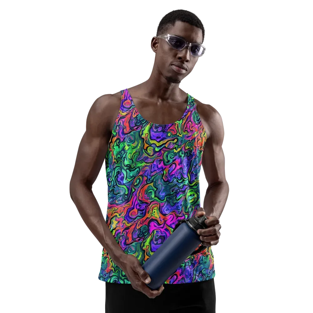 Colorquake on Men's Tank Top — Front