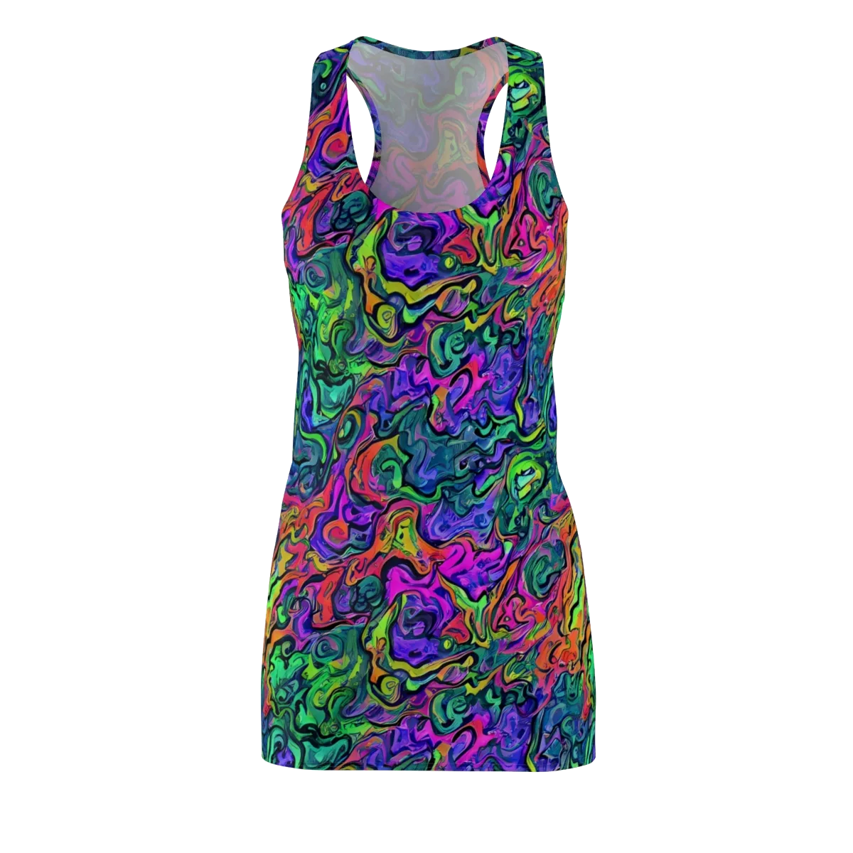Colorquake on Racerback Dress — Front