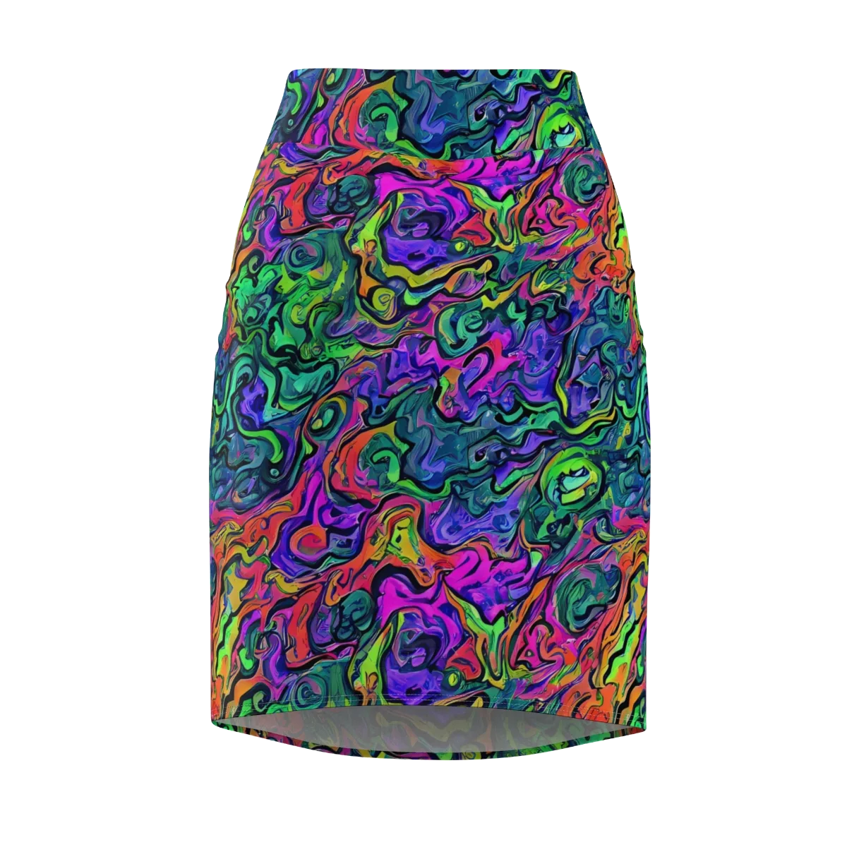 Colorquake on Pencil Skirt — Front