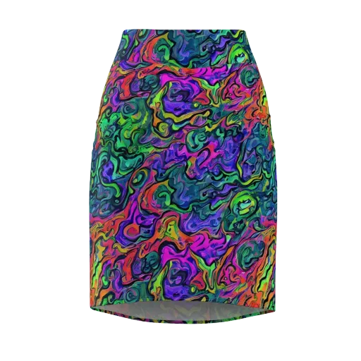 Colorquake on a Pencil Skirt