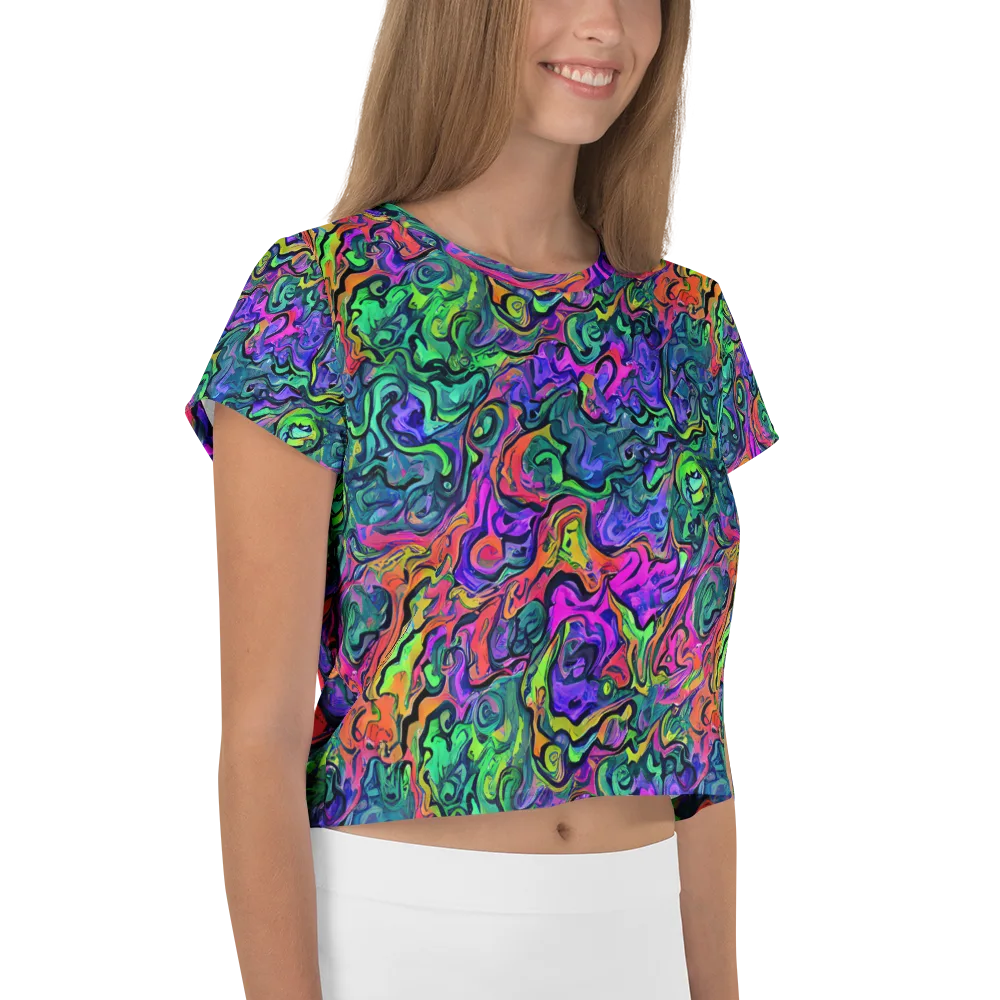 Colorquake on Crop Tee — Right