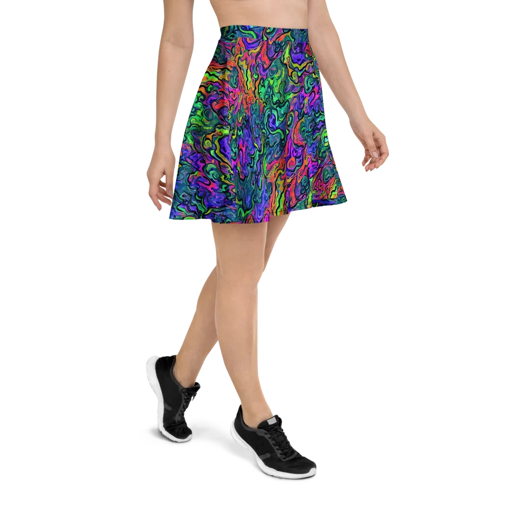 Colorquake on Skater Skirt — Right