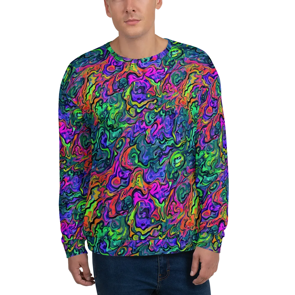 Colorquake on Sweatshirt — Front