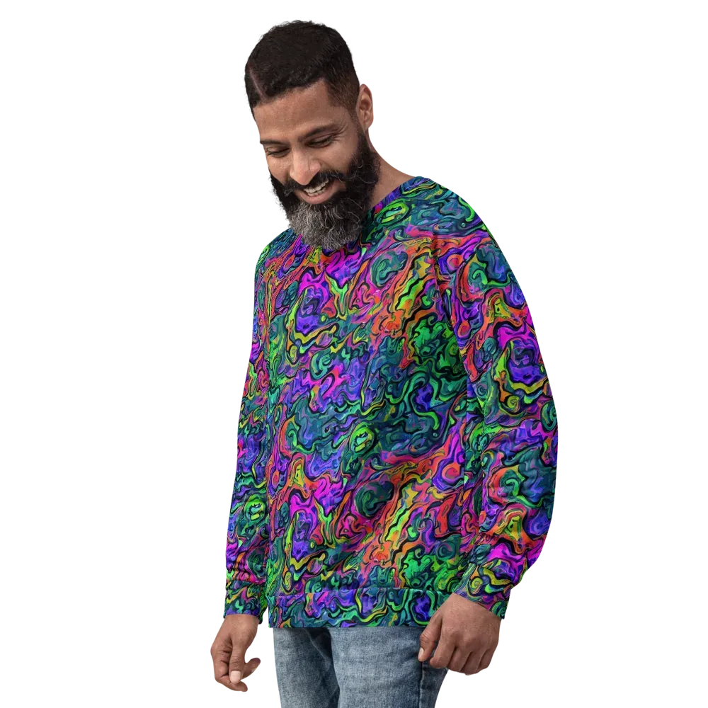 Colorquake on Sweatshirt — Left Front