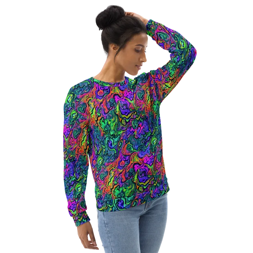Colorquake on Sweatshirt — Right Front