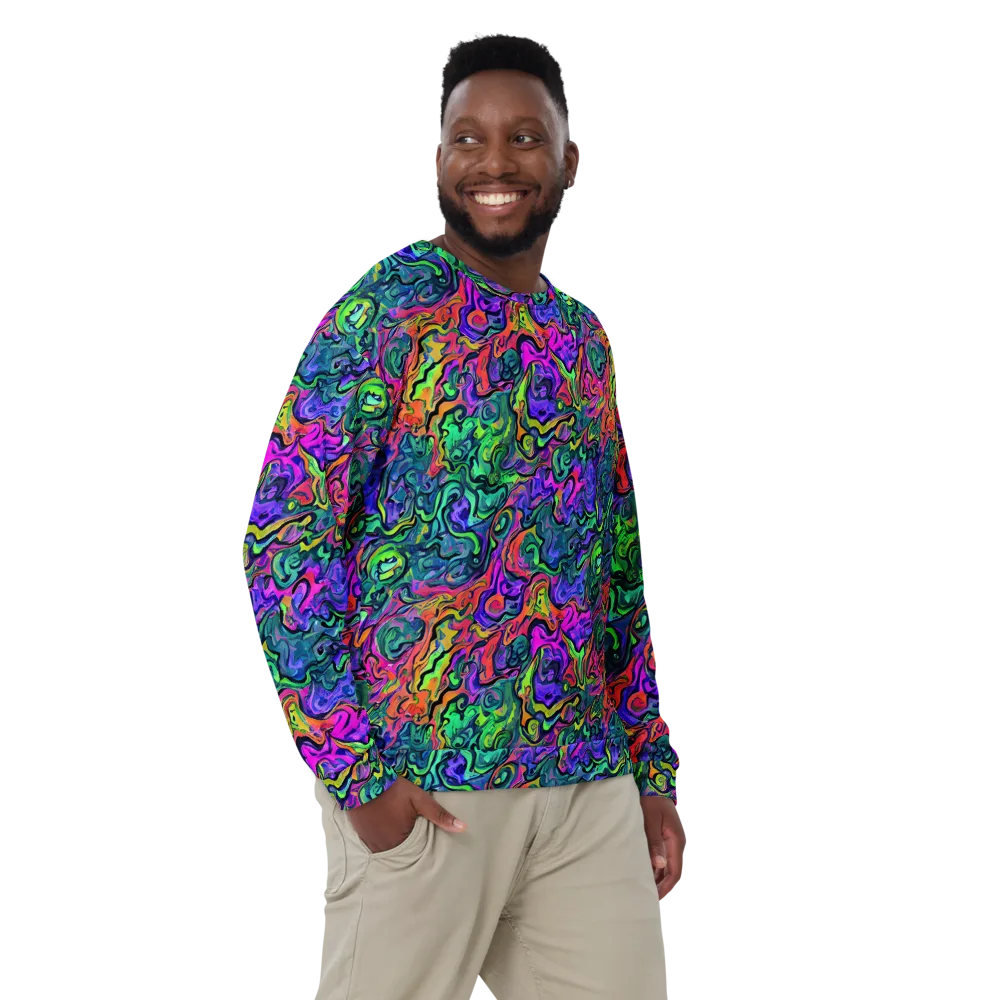 Colorquake on Sweatshirt — Front