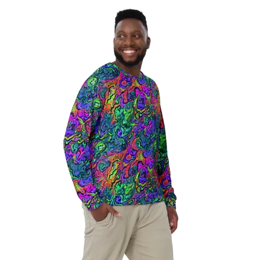 Colorquake on a Sweatshirt