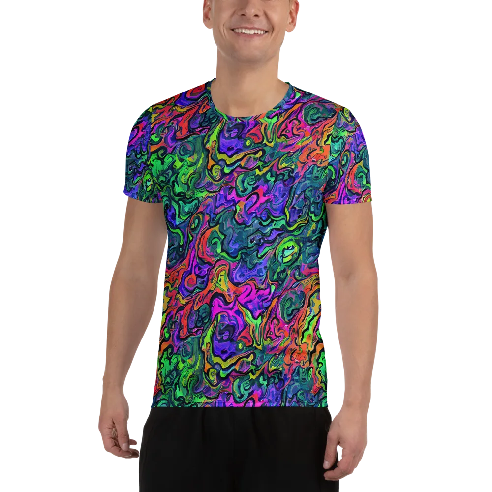 Colorquake on Men's Athletic T-Shirt — Front