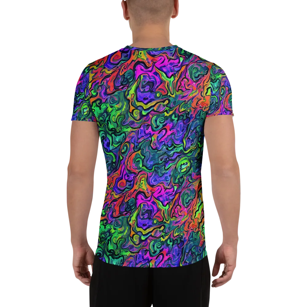 Colorquake on Men's Athletic T-Shirt — Back