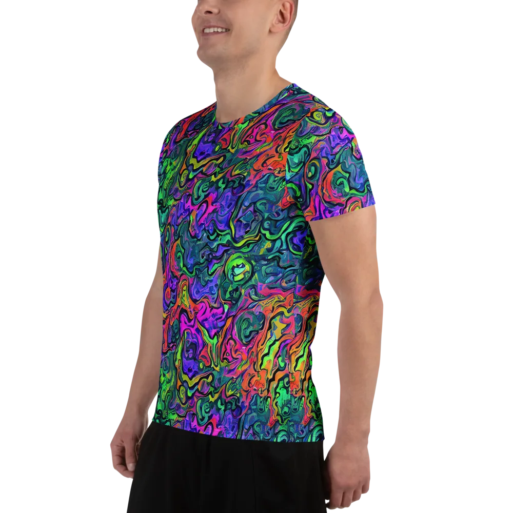 Colorquake on Men's Athletic T-Shirt — Left