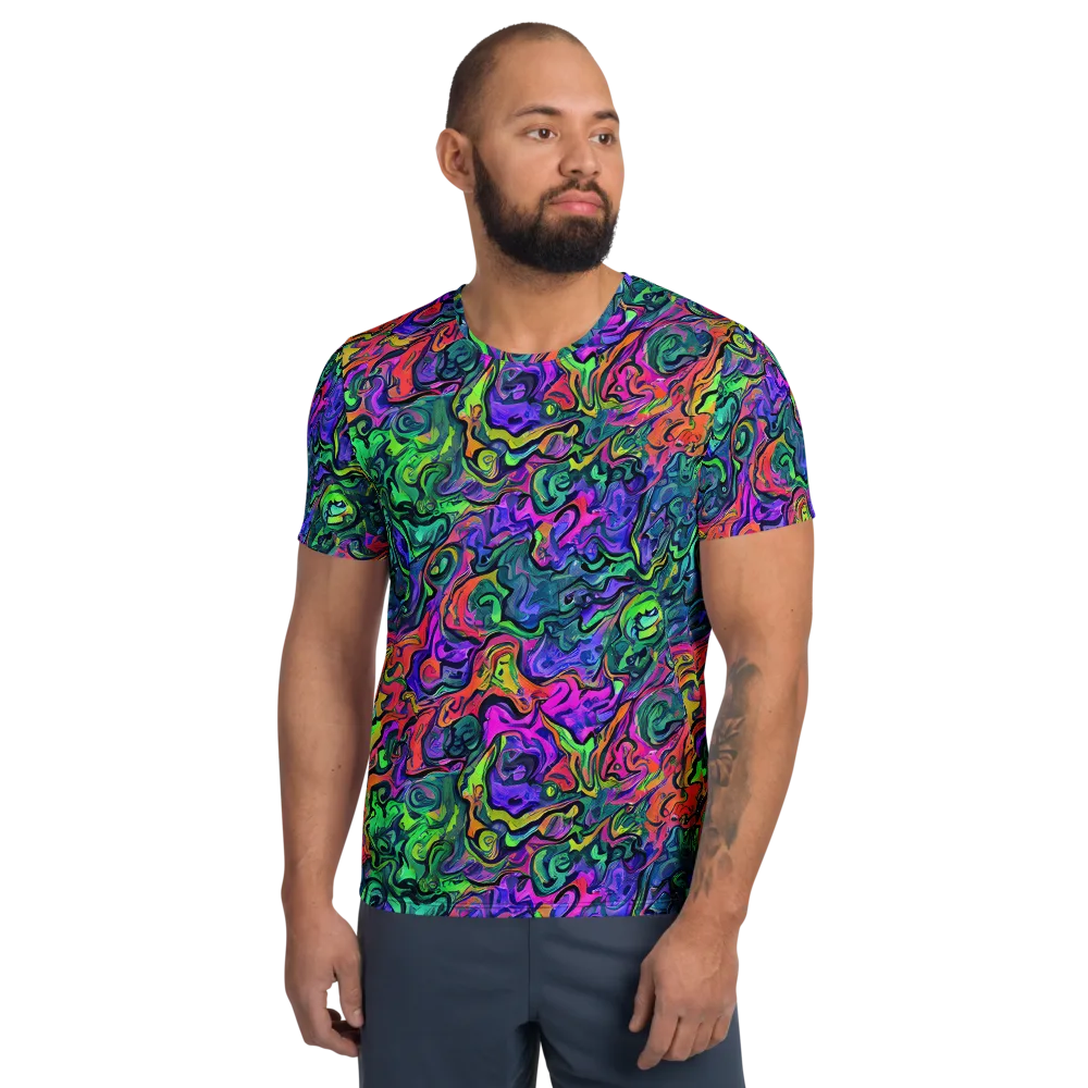Colorquake on Men's Athletic T-Shirt — Front
