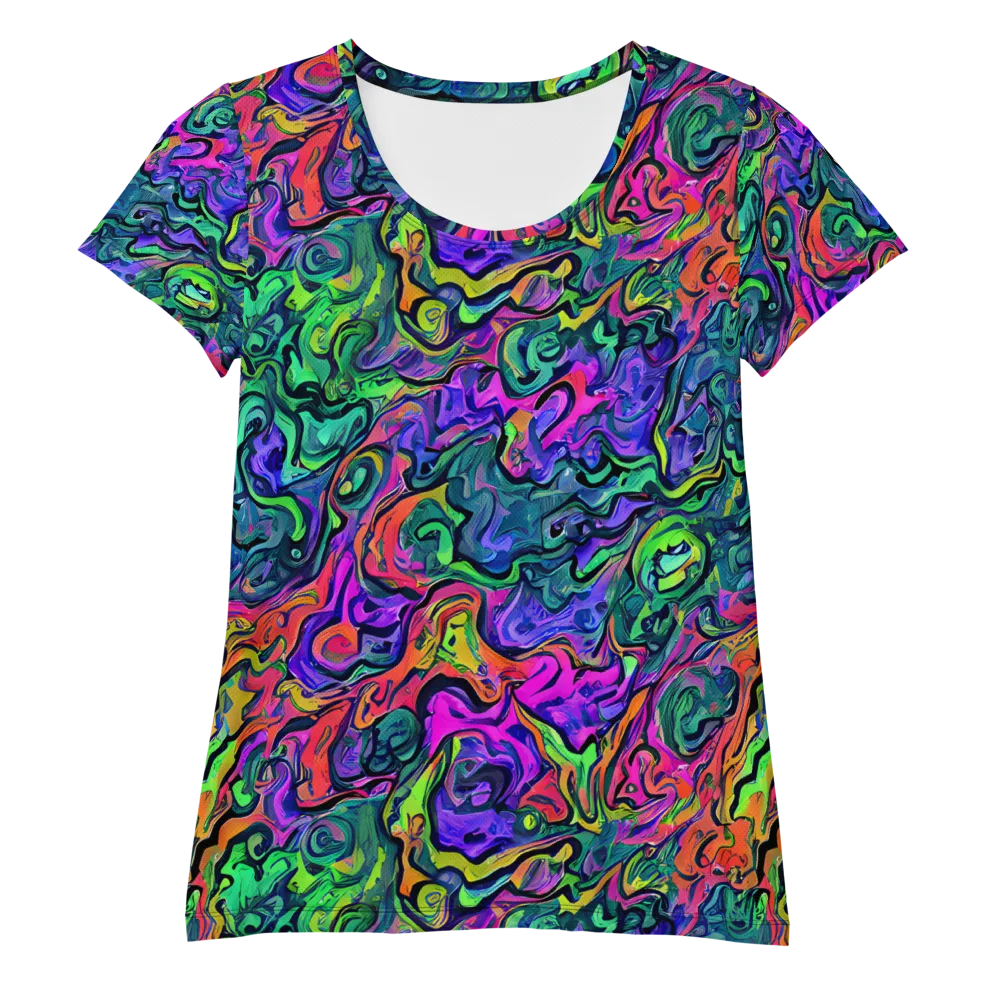 Colorquake on Women's Athletic T-Shirt — Front