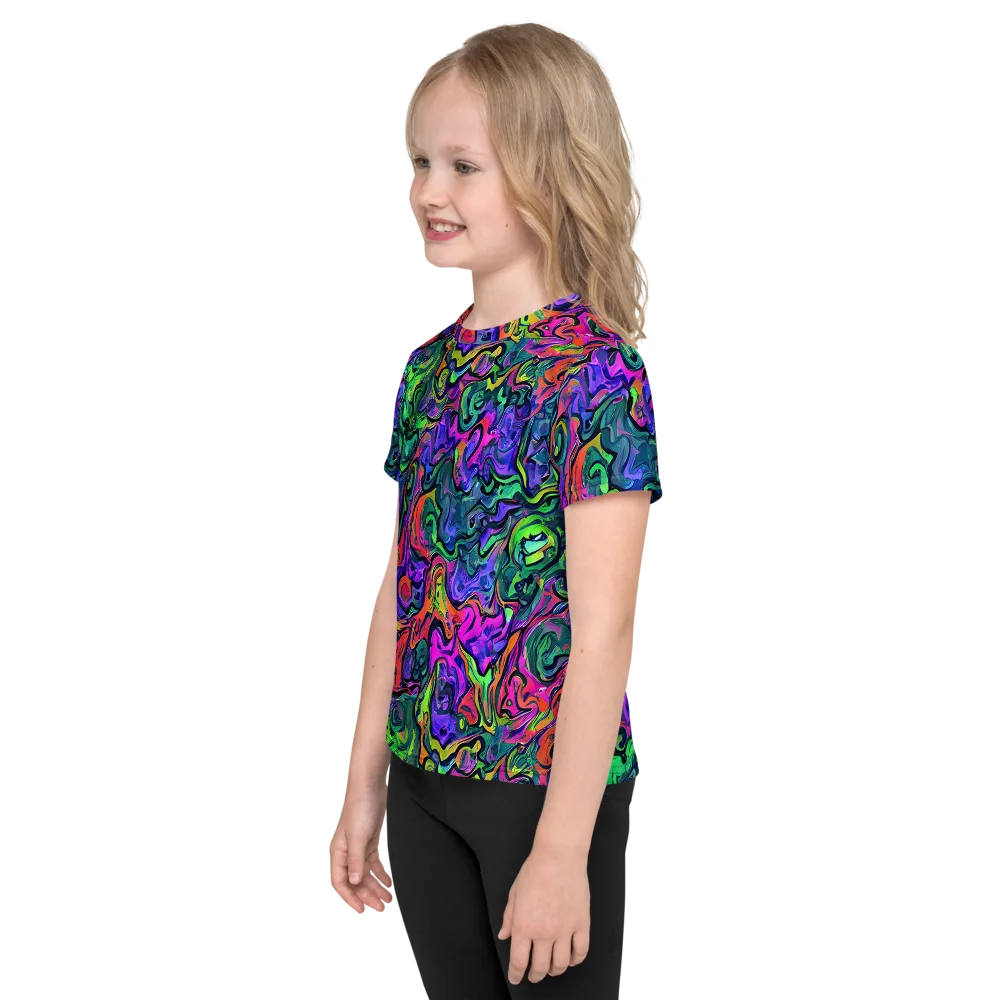 Colorquake on Kids Crew Neck T-Shirt — Left