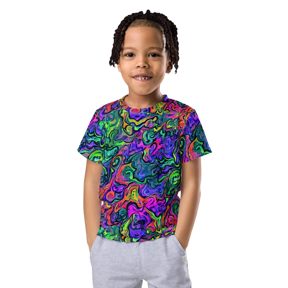 Colorquake on Kids Crew Neck T-Shirt — Front