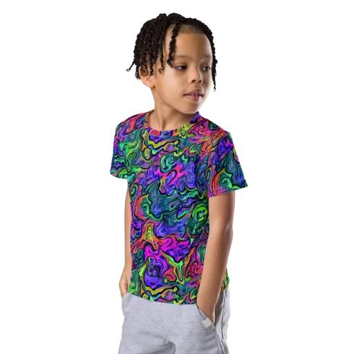 Colorquake on a Kids Crew Neck T-Shirt