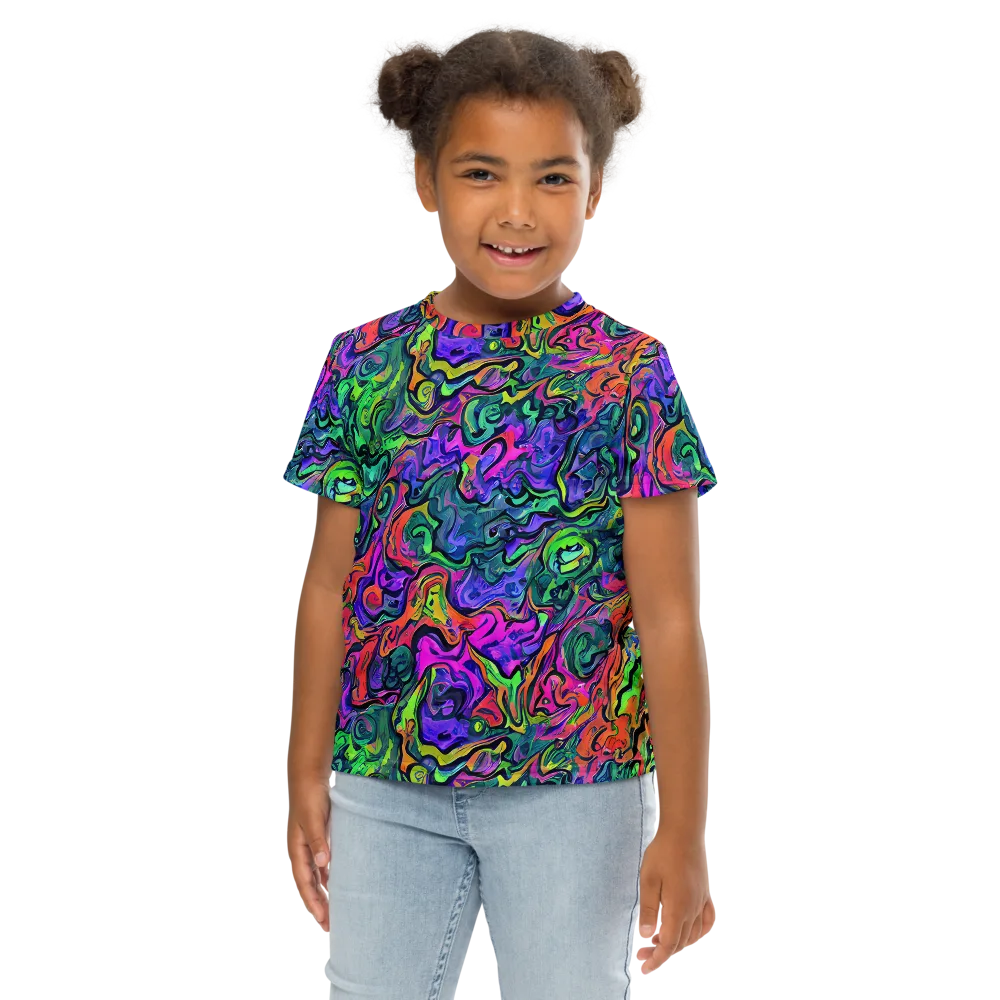 Colorquake on Kids Crew Neck T-Shirt — Front