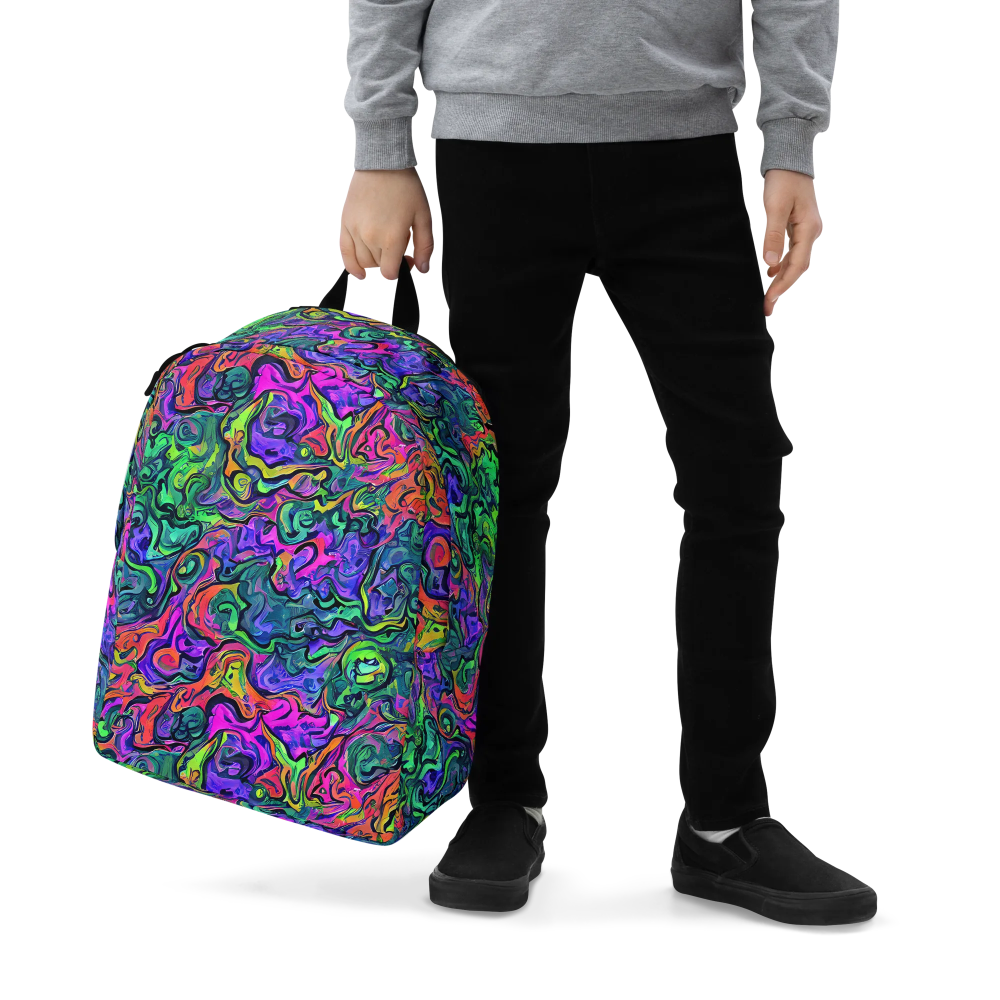 Colorquake on Minimalist Backpack — Zoomed-in