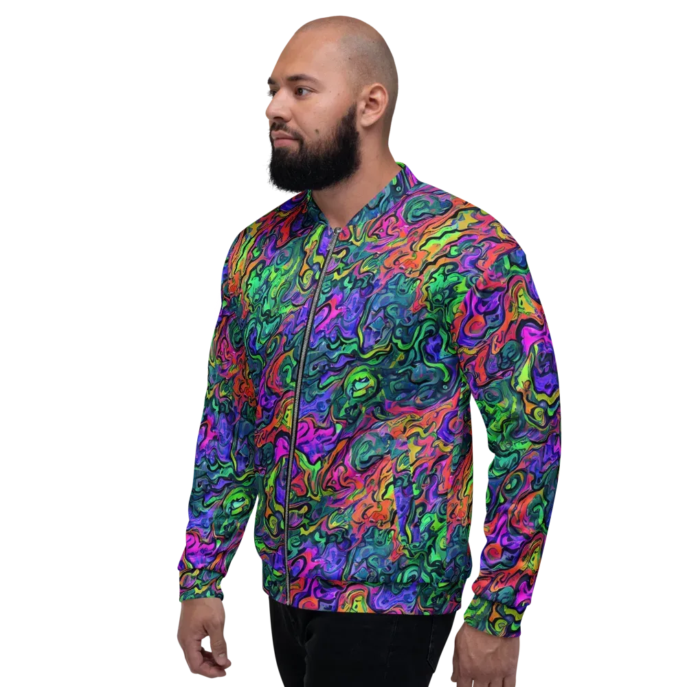 Colorquake on Bomber Jacket — Left