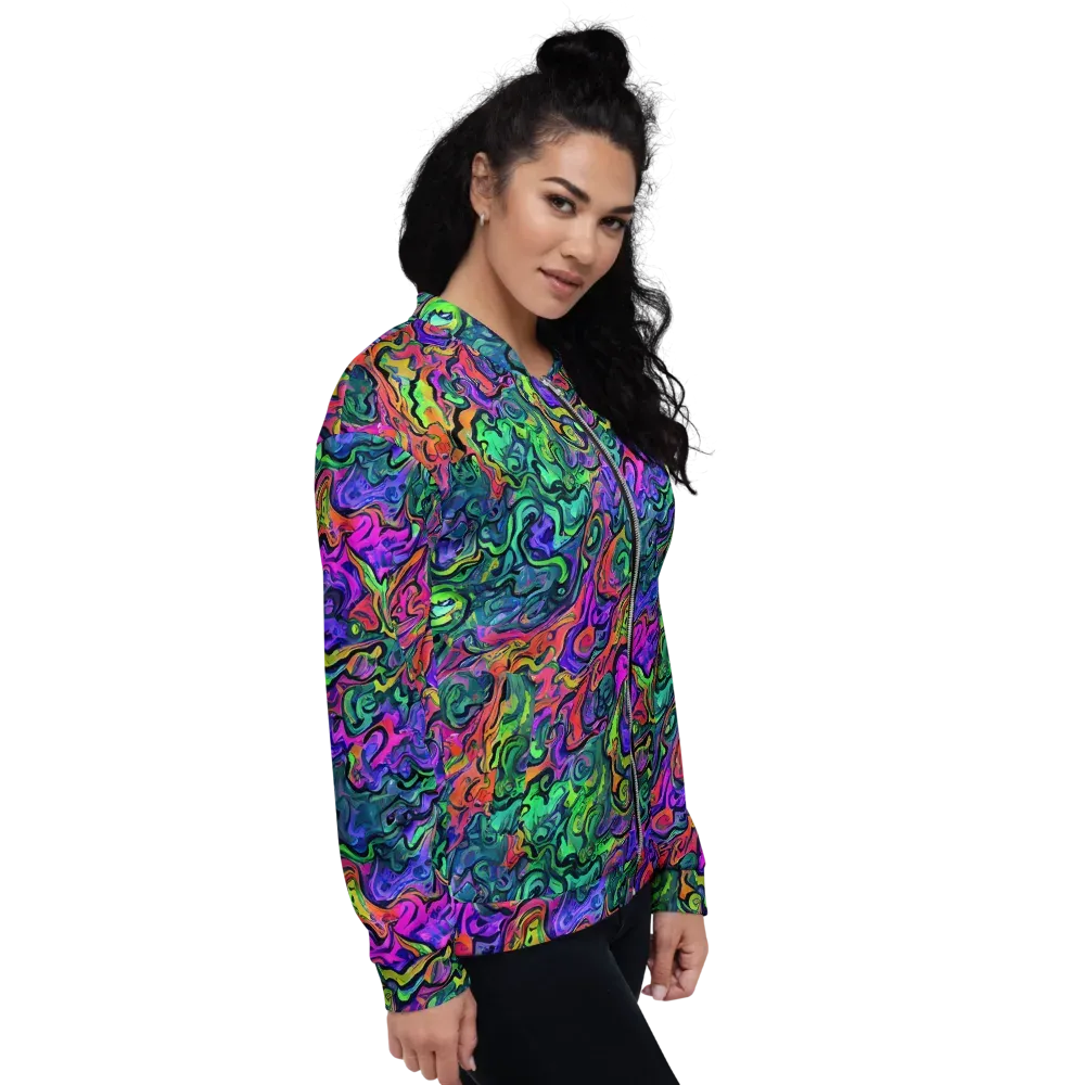 Colorquake on Bomber Jacket — Right