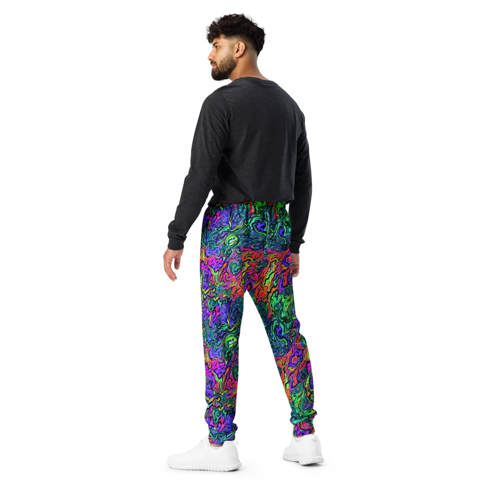 Colorquake on Men's Joggers — Back