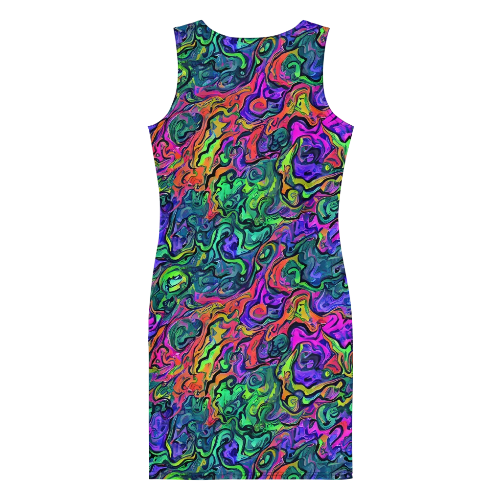 Colorquake on Bodycon Dress — Back