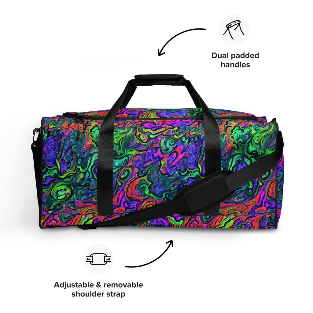 Colorquake on Duffle Bag — Front
