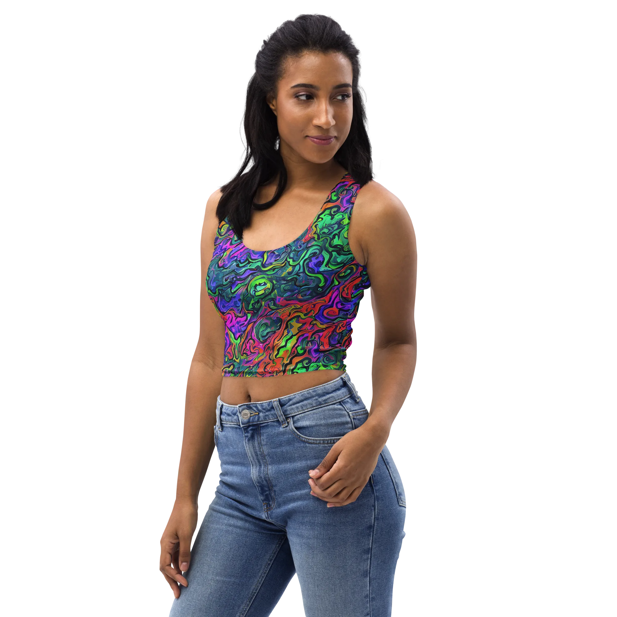 Colorquake on Crop Top — Left Front