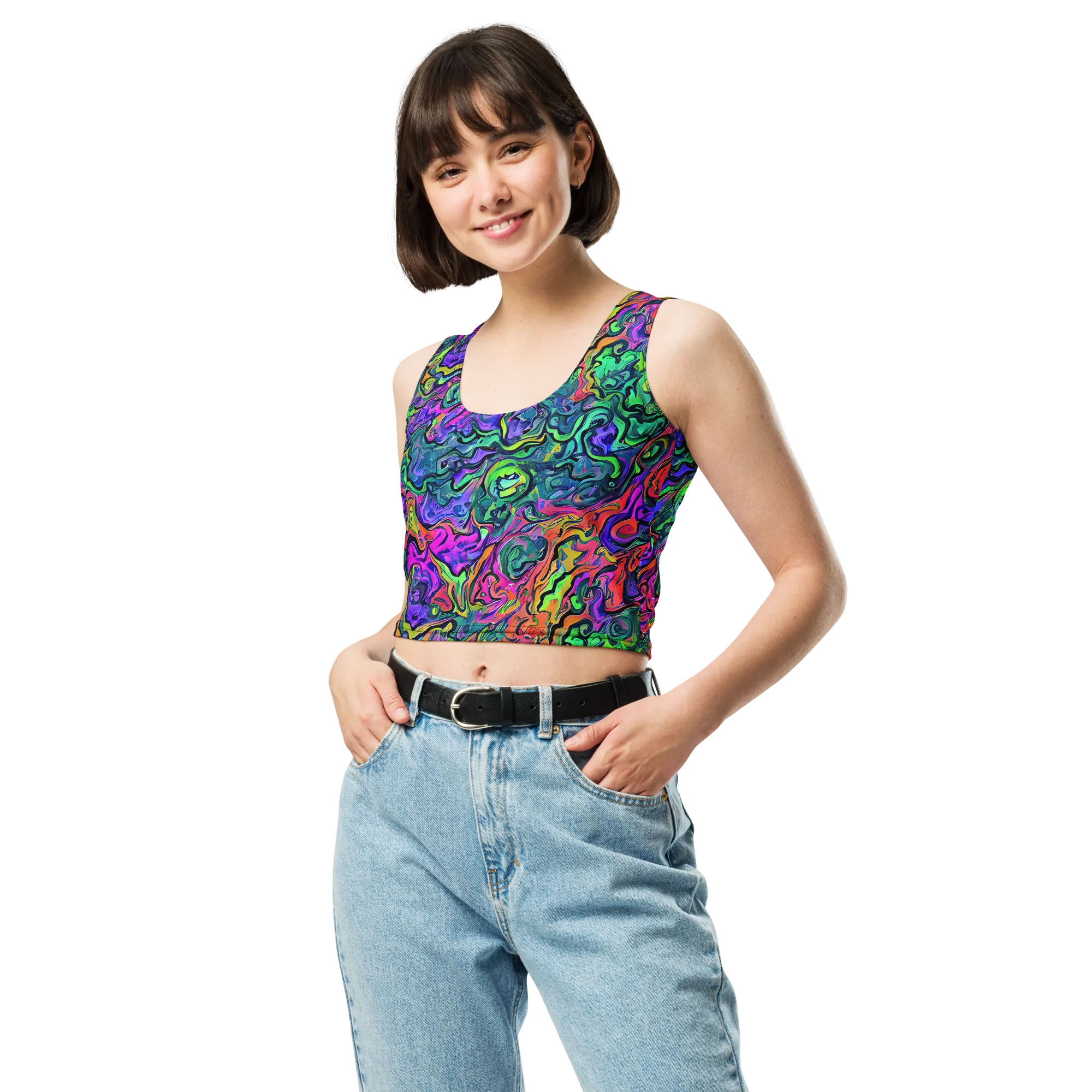 Colorquake on Crop Top — Front