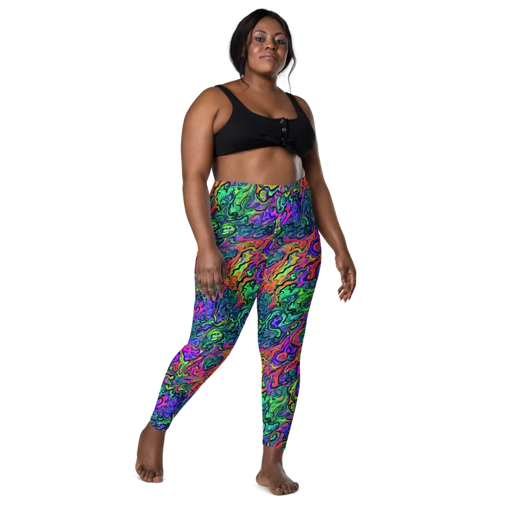 Colorquake on Leggings with Pockets — Front