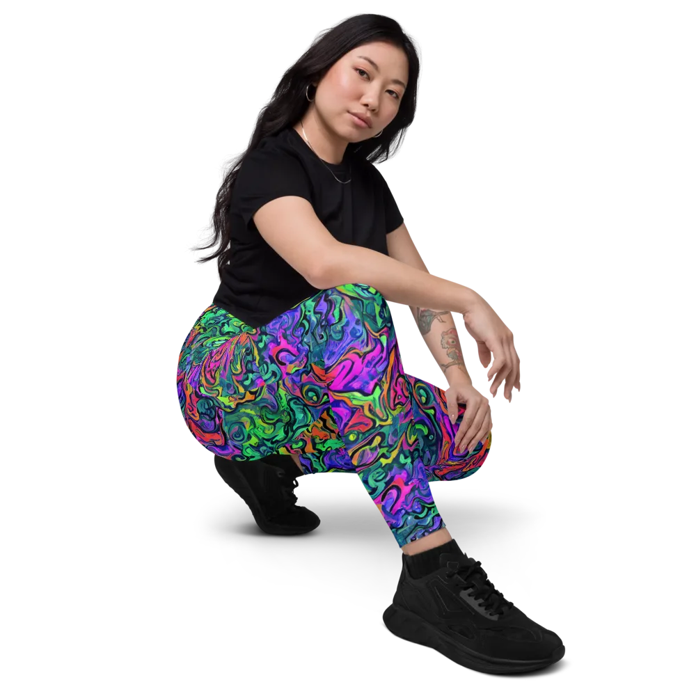 Colorquake on Leggings with Pockets — Right Front