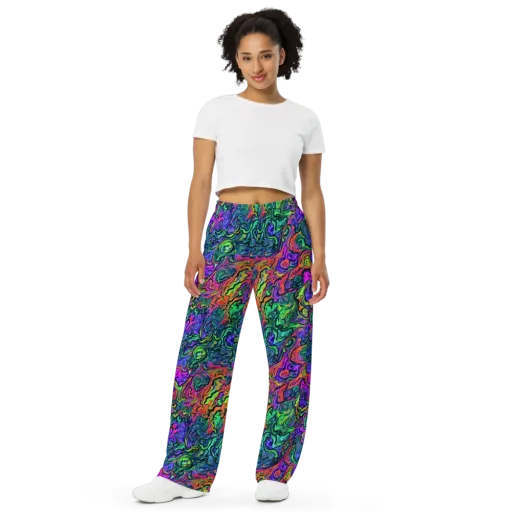 Colorquake on a Wide-Leg Pants