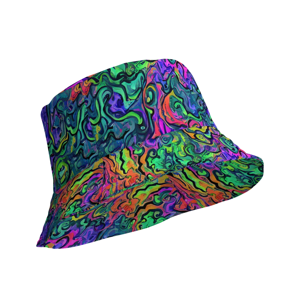 Colorquake on Reversible Bucket Hat — Product details Outside