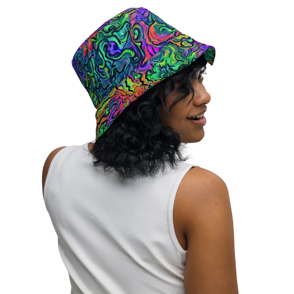 Colorquake on Reversible Bucket Hat — Right Outside
