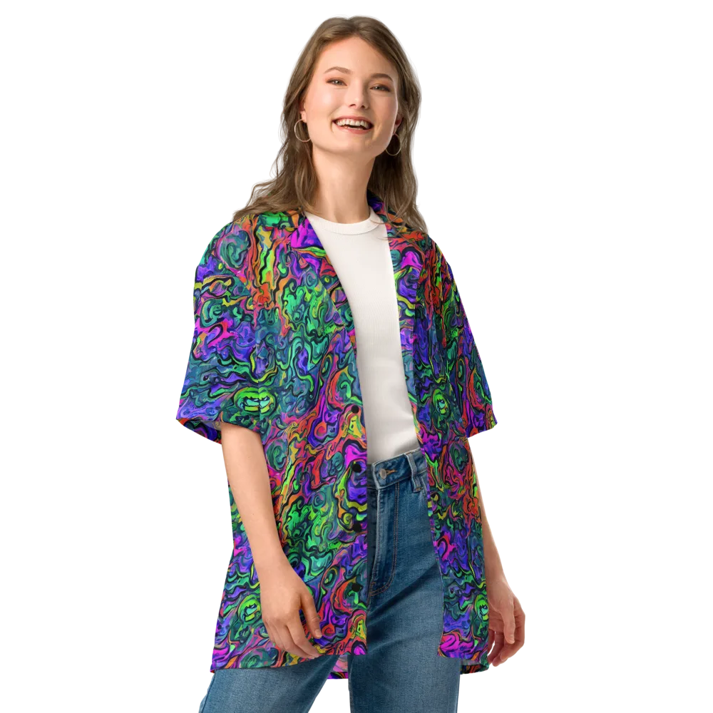 Colorquake on Button Shirt — Front