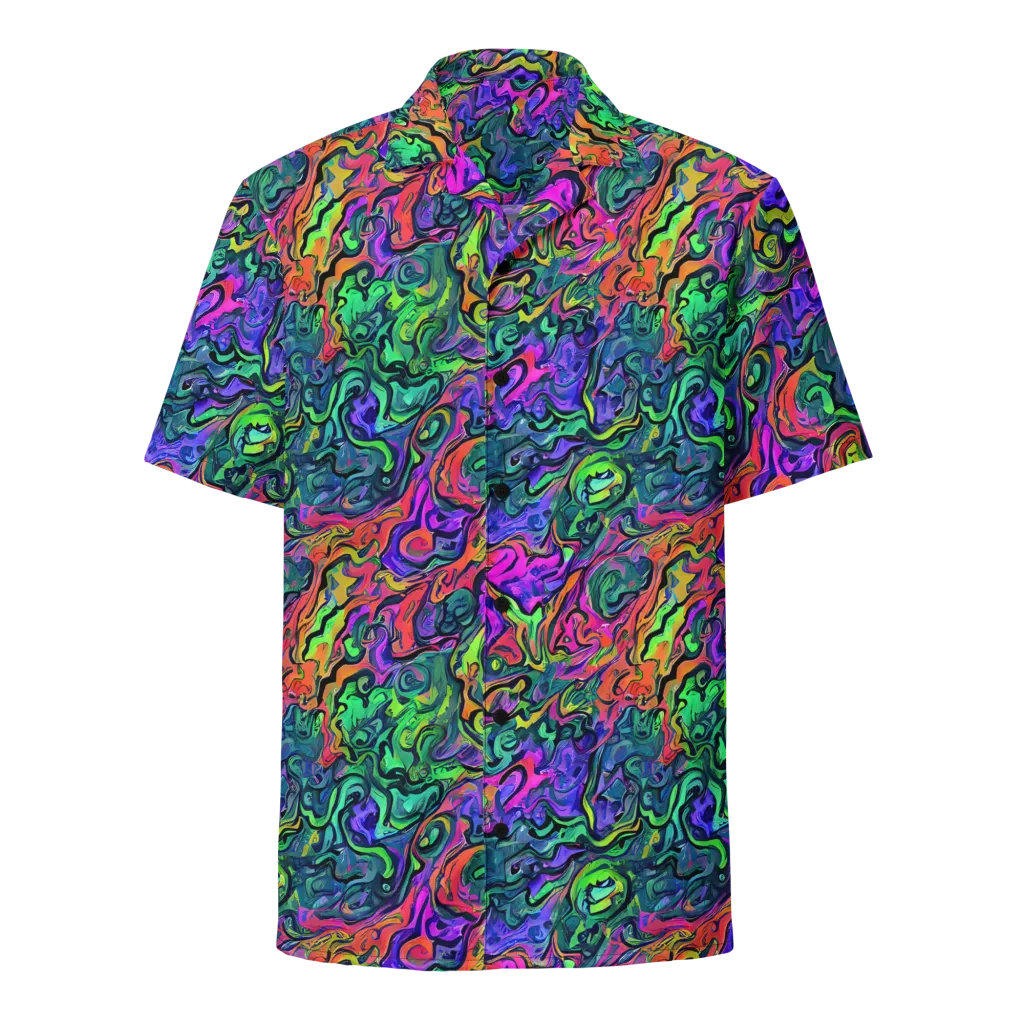 Colorquake on Button Shirt — Front