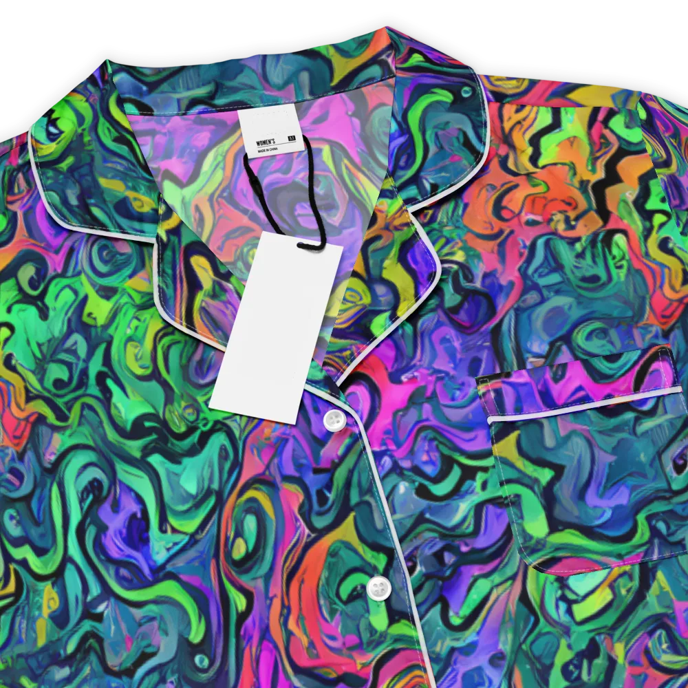 Colorquake on Women's Short Sleeve Pajama Top — Product details