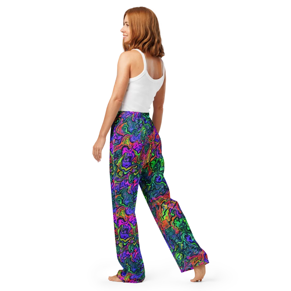 Colorquake on Women's Pajama Pants — Back